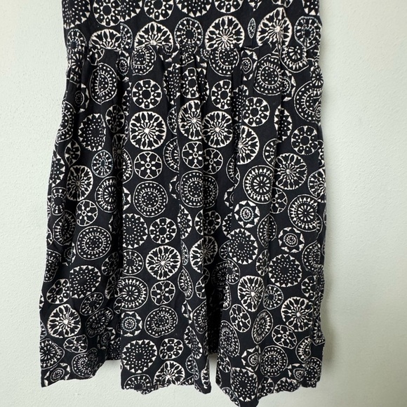 Mata Traders Blue Embroidered Circle Floral Boho Print Fit & Flare Dress Size M - Picture 4 of 12